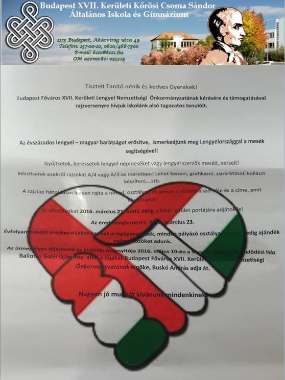 Magyar-Lengyel Barátság Napi rendezvénysorozat Buskó András: tájékoztatja a megjelent képviselőket, hogy 2016. március 18-19. között rendezték Budapesten a X.