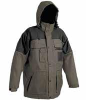 MAX 2in1 téli dzseki Anyag: 100% poliészter, 260 g/m 2 Bélés: 100% poliészter bélelt vízálló kabát bővített szabással és levehető ujjakkal szélesített