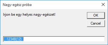 előjel: If Left(egesz2, 1) = "-" Then ej = "-": egesz2 = Right(egesz2, h - 1): h = h - 1 ElseIf Left(egesz2, 1) = "+" Then ej = "": egesz2 = Right(egesz2, h - 1): h = h - 1 Else ej = "" End If