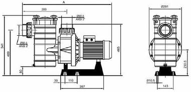 5,5 4,71 - - - 230/400/700 14,6/8,5/5,0 81,5 86 81 76 67 52 52 28-815 A 058261 F Kapri 250M 41m3/h 2,5HP 230V 1 233 071 296 000 058262 F Kapri 250T 41m3/h 2,5HP 400V 1 227 559 289