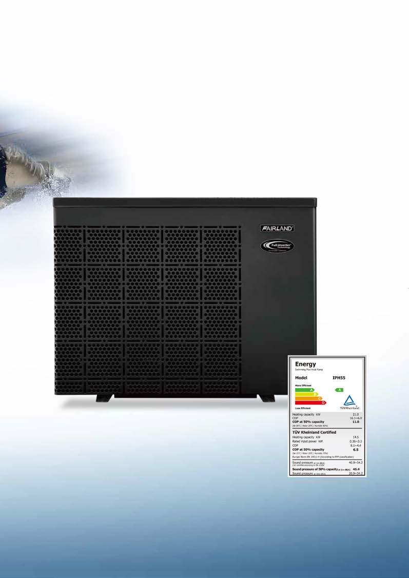 UNIQUE FULL-INVERTER TECHNOLOGY A Fairland Inverter-plus HP egyedülálló Full-inverter technológiával működik.