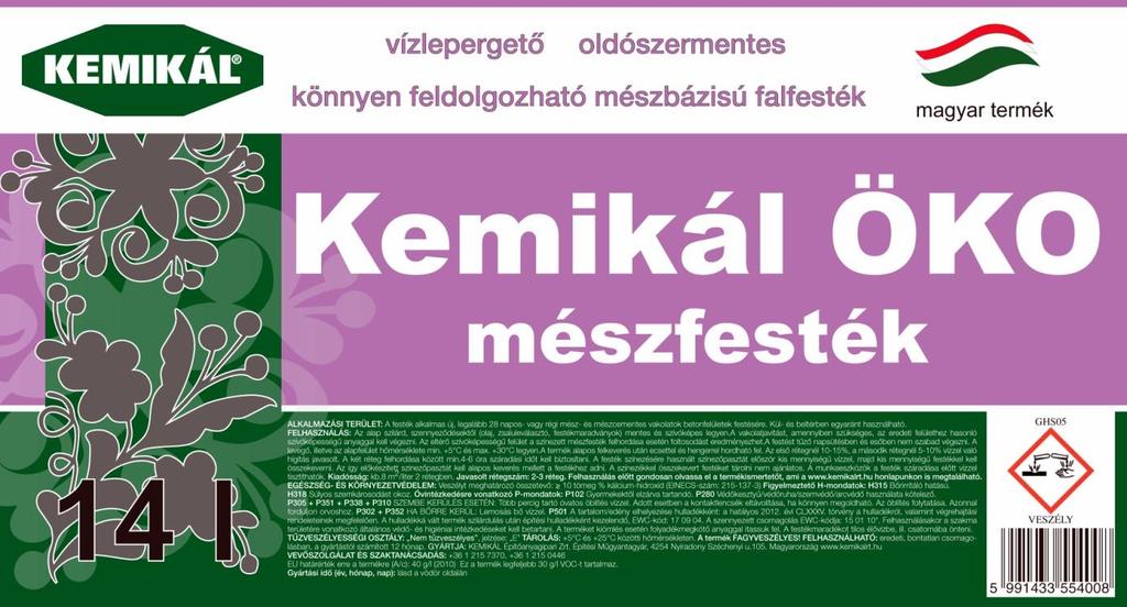 Kemikál ÖKO Mészfesték ÚJ receptúra! Még krémesebb!