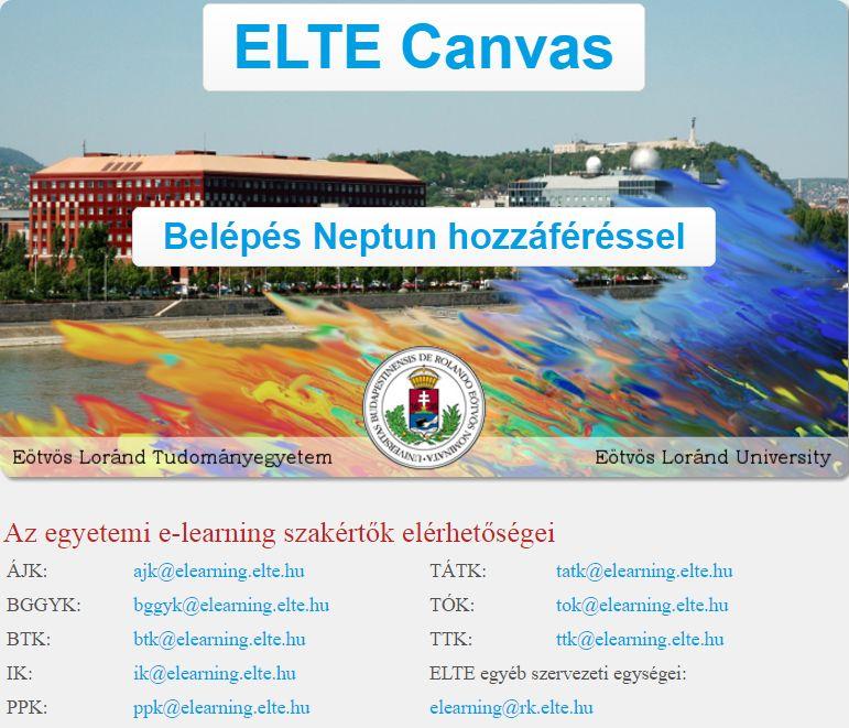 Kezdőlap canvas.elte.