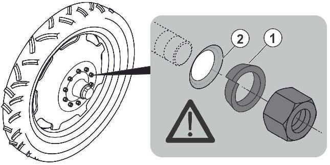 Tisztítás, karbantartás és javítás 12.9 Rögzítőfék Új gépeknél a rögzítőfék fékkötelei megnyúlhatnak.