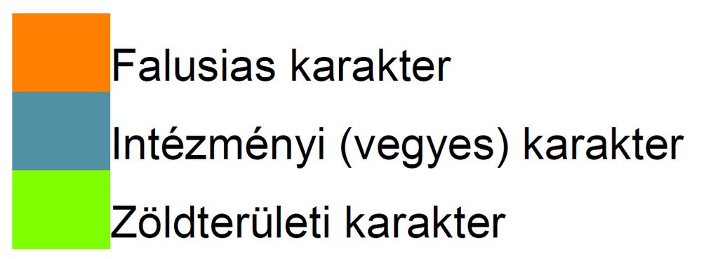 A terület módosítása kapcsán az érintett ingatlanok északi része a zöldterület-közpark övezetébe tartoznak (övezeti jel: Z Kp).