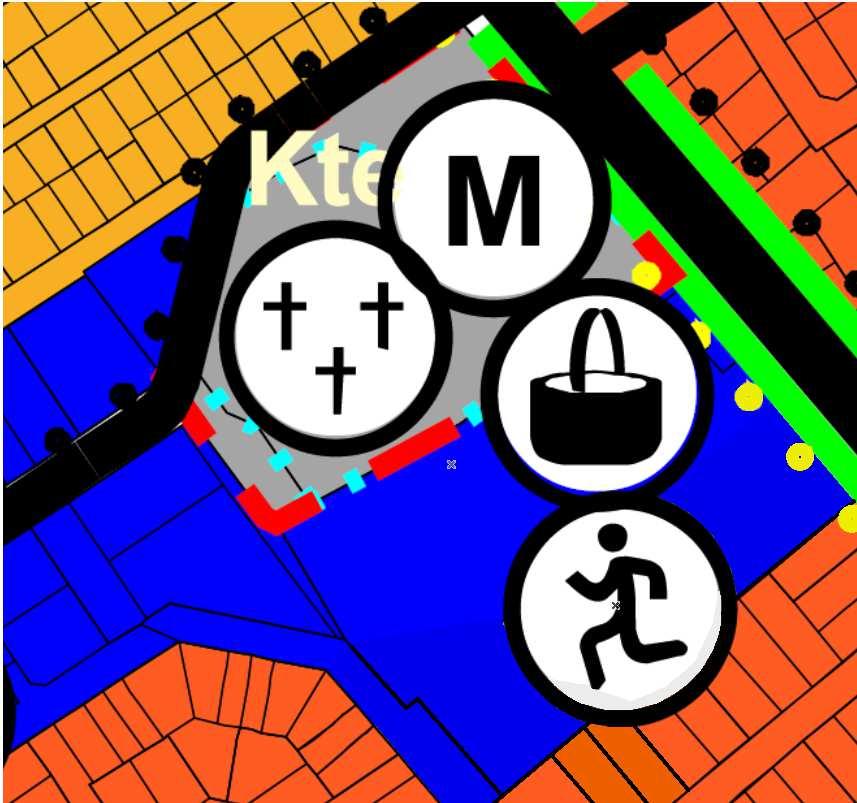 hatályos településszerkezeti terv kivágata A hatályos településszerkezeti terv a tervezési területet különleges temető területbe sorolja.