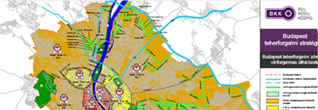 Korlátozott forgalmú övezet (zóna) A lakott területeken a közúti áruszállítás rohamos növekedésével annak pozitív