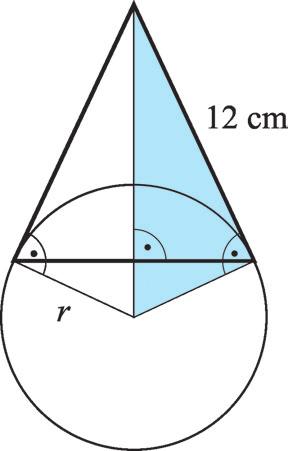 70 Hegyesszögû trigoometriai alapfeladatok 55. 58. 55. r. 9,61 cm a kör sugara. 56. Az alap és a szár hajlásszöge. 55,96, míg a szárak hajlásszöge. 68,08.