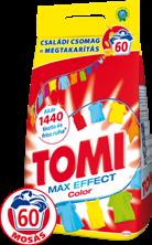 mosópor 4,2 kg 1659,-/db TOMI max effect folyékony