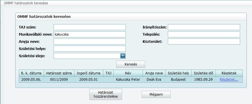 automatikusan az ügyfélhez köti értesítés TAJ szám nélkül Az