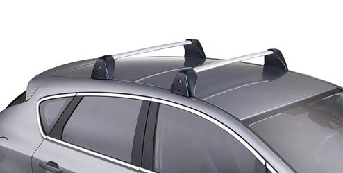 Alumínium alaptartó Opel tetődoboz Thule tetőbox "Excellence" 32026268 17 32 117 Aerodinamikus alumínium tetőbázis, melyhez egyszerűen csatlakoztatható