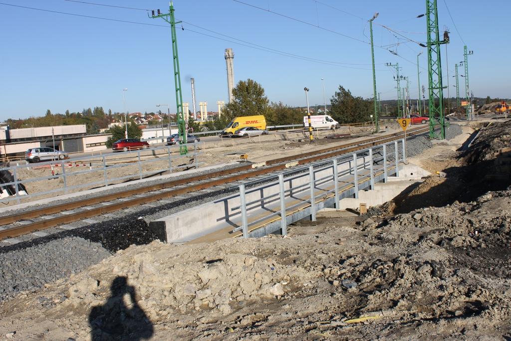 Folyamatban lévő beruházások Győr Sopron vasútvonal 835+61,09 szelvényében létesített 11,30 m