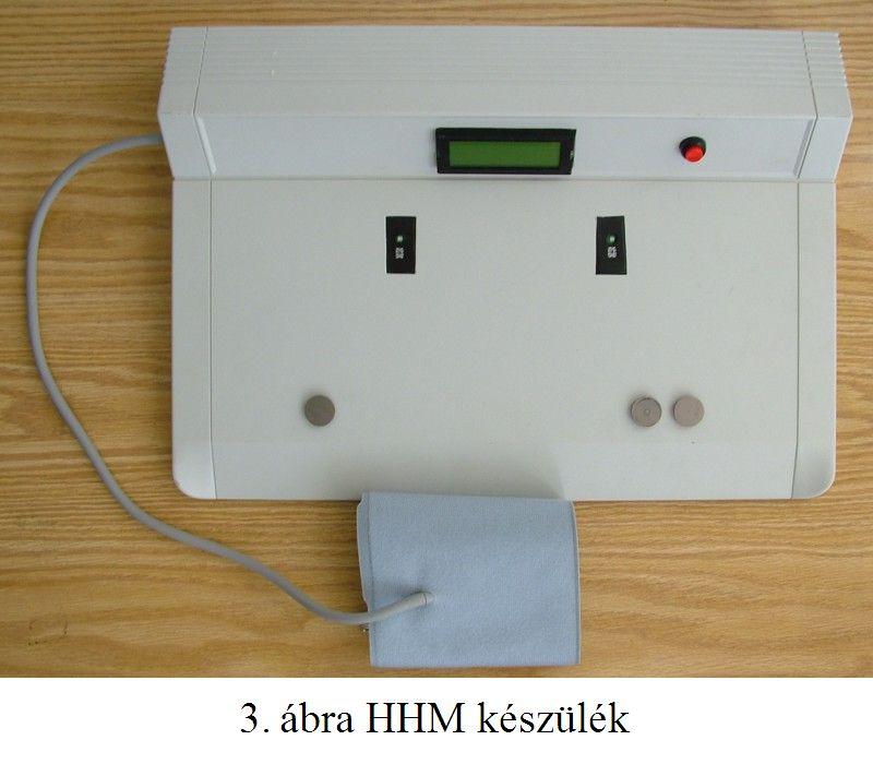 A mérésen használt HHM készülék rövid leírása A HHMD (home health monitoring device) a 3. ábrán látható.