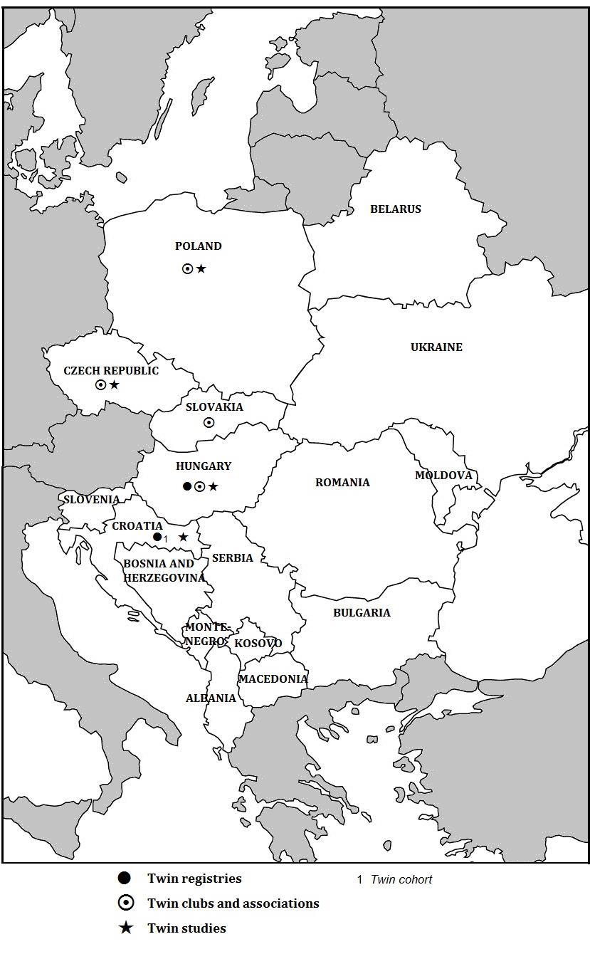 Magyar ikerregiszter kapcsolatai A világ ikerregiszterei (2013) 5 kontinens 28 ország
