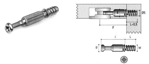 nte28 Excenter szár, famenetes 10003310060 ø (mm) i (mm)