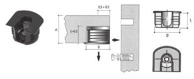 x 50 Hexa Imbusz 10003302212 nch01 Imbuszkulcs, 4-es 10003302230 nch02 Imbuszkulcs, 3-as 10003302240 Típus L (mm) A (mm) SE01 12,5 16 SE02 14 18-20 nexcenteres polcösszehúzó ø20 mm SE01 16