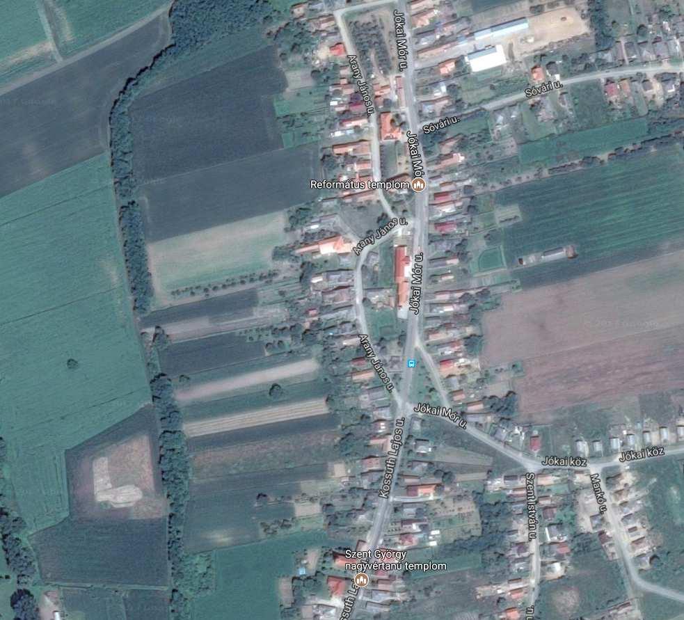 Tervezési területek Ortofotó www.google.