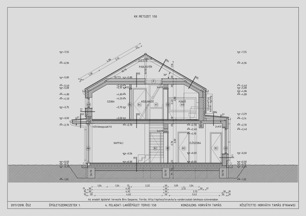 KK metszet 1:100 20 Mik a