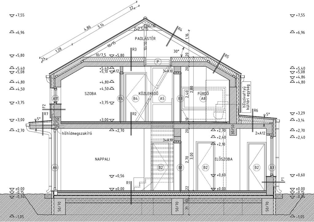 KK metszet 1:100 22 Mik a