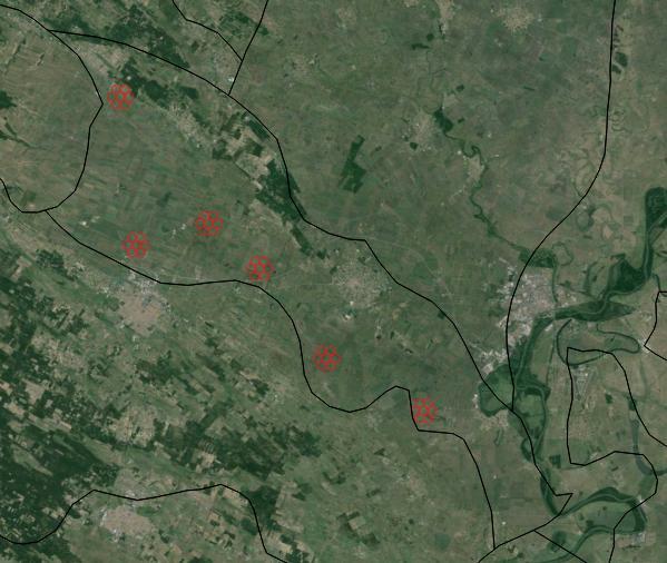 A Gerje-Perje-sík kistáj területén lévő 6 rozetta és 42