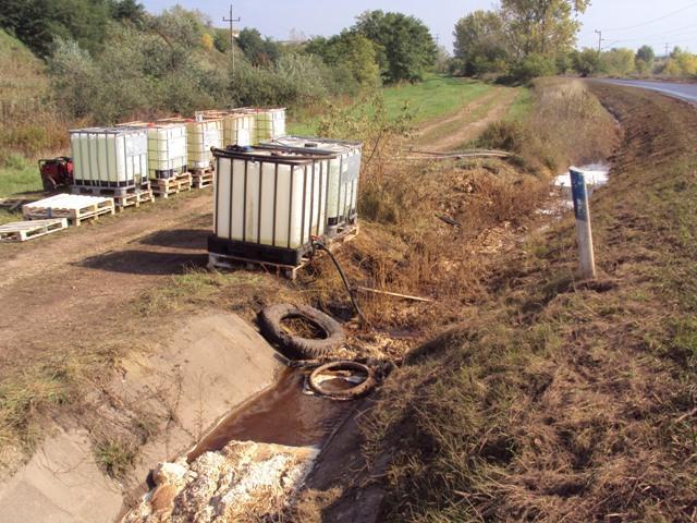A MAL Zrt. műveleti területén végzett vízminőségvédelmi beavatkozások: 2010. október 4-től 2010.