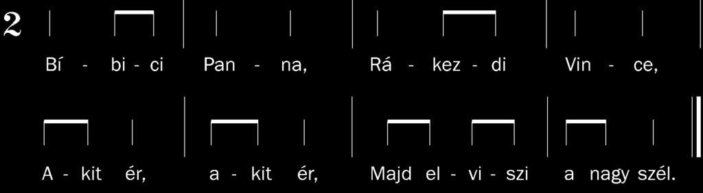 Ha nem, újra ő lesz a kereső. 5. M ásold le a mondóka első sorának ritmusát a füzetedbe! 6.