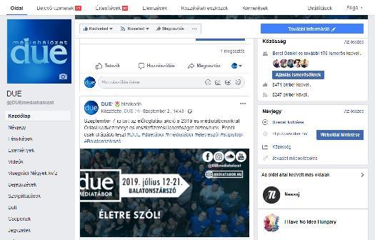 DUE Facebook a naprakész o A klasszikus képes posztok