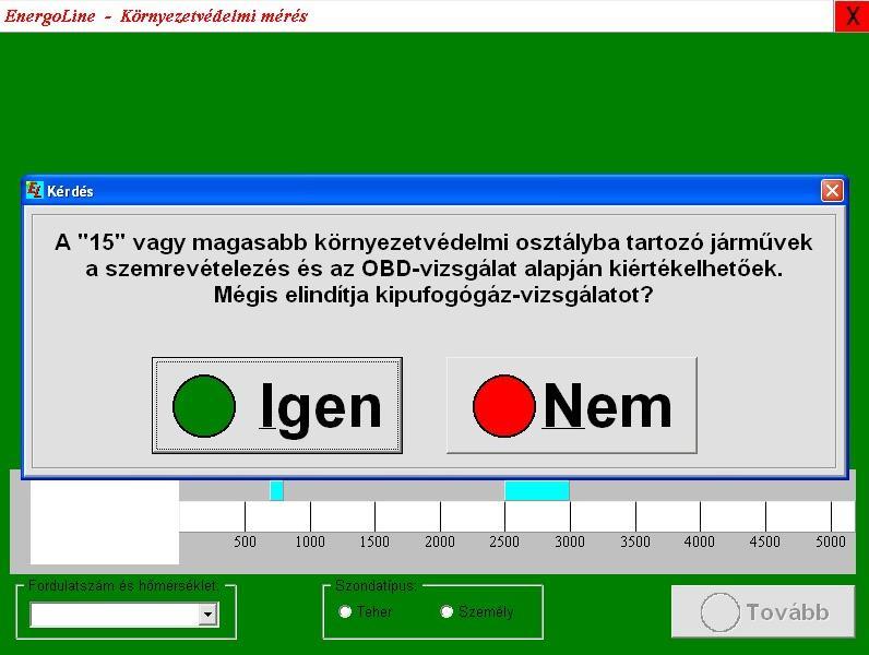 Euro6 vagy Euro VI járművek mérése: Az emisszió mérés kihagyható a vizsgabiztosi