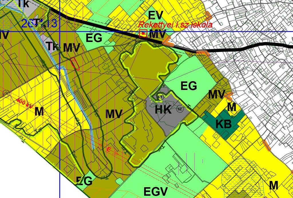 2. A Csongrád Megyei Kormányhivatal 69909-9-1/2016. számú levele alapján a 0187/1 és 0187/2 hrsz. alatti ingatlanokon található rekultivált hulladéklerakó védőtávolságának törlése. A 0713/10 hrsz.