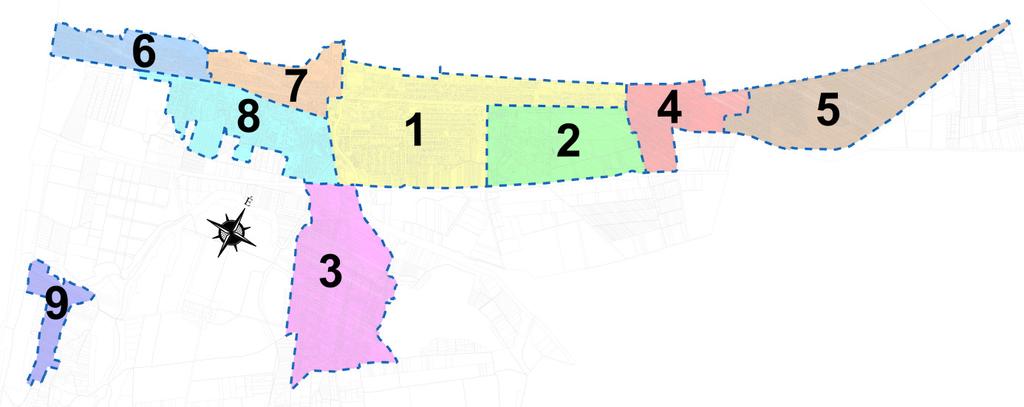 36 3.2.3 A fejlesztési célok értelmezése az egyes településrészekre Siófok szerkezetileg, városképi arculatában, karakterében és területhasználati jellemzői alapján, kilenc városrészből áll. 3.2-4.