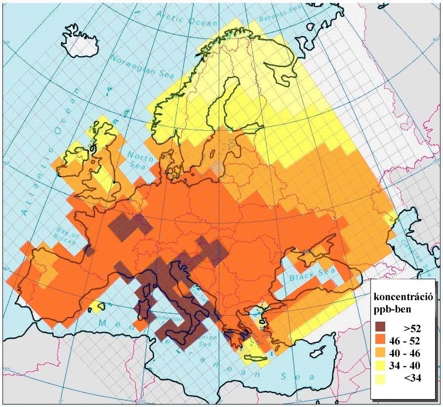 A valós helyzet feltérképezésére 1985-ben az u.n. OXIDATE-Projekt keretében a modellszámítások alátámasztásául egy Ny-Európában 25 állomásból álló mérőhálózatot hoztak létre.