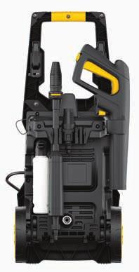 SXPW14E - SXPW14PE 110bar, 1400W Beépített tartozék tároló / Built-in accessories holder Gumírozott fogantyú / Soft grip handle Rotációs KI/BE kapcsoló / Rotative switch ON/OFF Tömlő gyorscsatlakozó