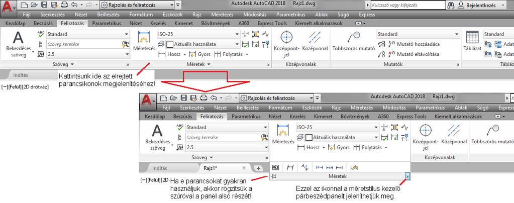 30 MÉRETEZÉSI FOGALMAK A méretezéshez tartozó rajzelemek megjelenítését méretváltozók szabályozzák. Ezeket a változókat méretezési stílusokba vonhatjuk össze.