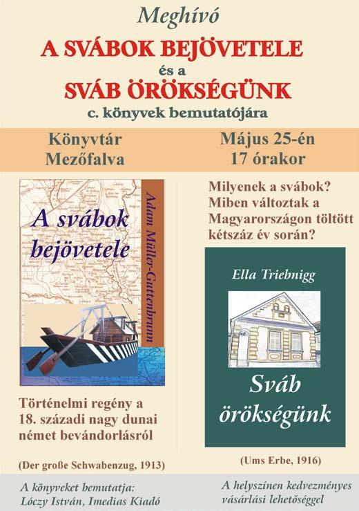 2 Az én falum - Mezőfalva Meghívó 2018.május 25-én 16,30-kor, a hercegfalvi németek kitelepítésének 72. évfordulóján megemlékezést tartunk a plébánia előtt,az emléktáblánál.
