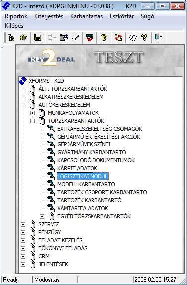 Logisztikaimodul 1. Bevezetés... 2 2. Szűrési feltételek... 2 3.