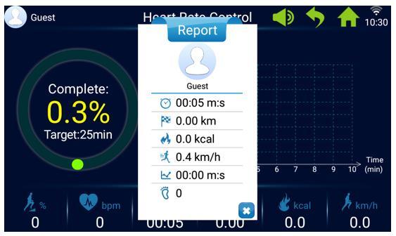 4. Sebesség Célszerű a sebességet és dőlésszöget a panelen található gyorsgombbal beállítani.