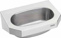 ANIMA különálló mosdóasztalok 1 mm, hézagmentesen hegesztett mosdó csésze, téglalap alakú mosdóasztal csapteleppaddal, G 1 1/4 B szűrős leeresztőszelep, lefolyó középen, előlap 45 -os sarkokkal,