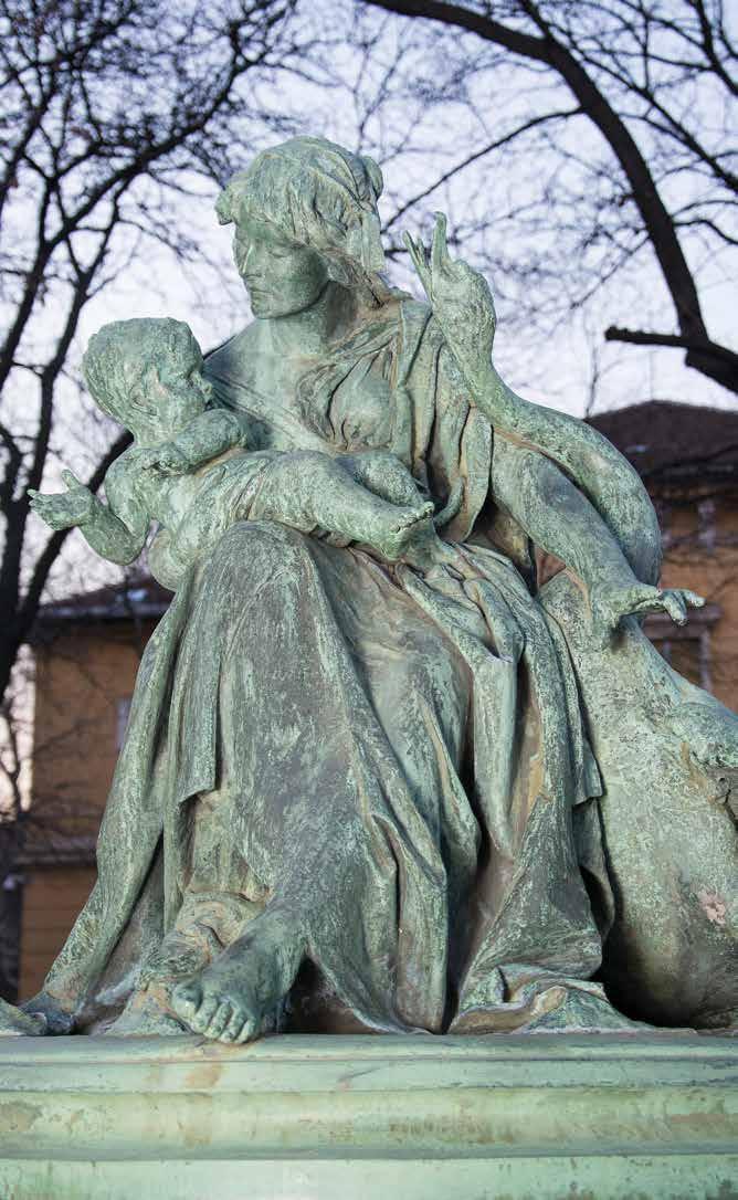 Fél a baba A müncheni évek alatt készült szobrot 1882-ben küldte a Műcsarnok őszi kiállítására.