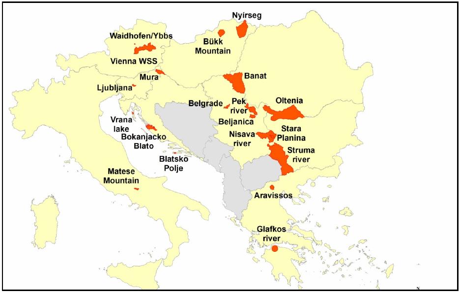 A klímaváltozás ltozás s hatása a vízgazdálkodásra Célterület: Közép-Európa Kisebb-nagyobb vízgyűjtők vizsgálata - mintaterületek (pl.