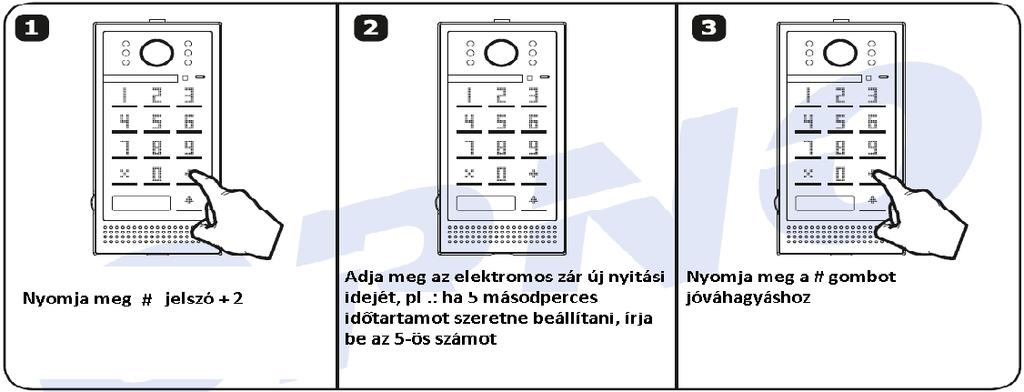 10 Ha elfelejtette a jelszavát, vissza kell állítania a készüléket, kérjük, forduljon technikai tanácsadójához. 4. A beszélgetés indításához / leállításához nyomja meg a monitoron a gombot.