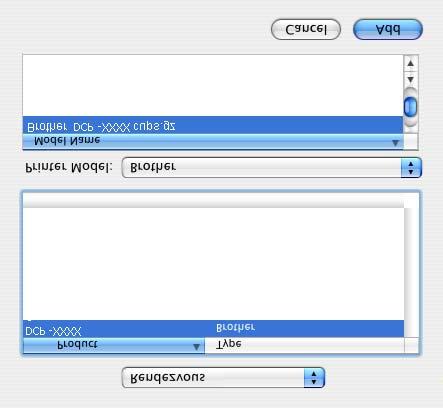 x rendszert használ, kattintson kétszer a Print Center (Nyomtatási központ) ikonra. F Kattintson a Add (Hozzáadás) gombra. Ha Mac OS X 10.