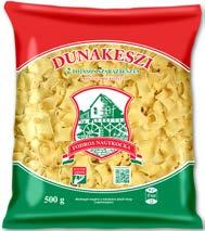 Dunakeszi 2 tojásos száraztészta 2 eggs dry pastas Szarvacska / Horn Fodros nagykocka Frilled Large