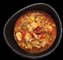 milk, vegetables, glass noodles, curry and csirkével chicken 1.180 Ft rákkal prawns 1.320 Ft PHO BO.. ÍZESÍTSD MAGAD!