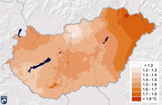 Időjárási jellemzők változása hazánkban