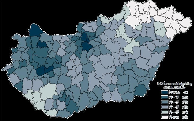 Térbeni-társadalmi egyenlőtlenségek Magyarországon Kistérségi szomszédsági