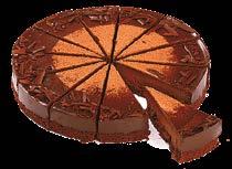 szelet) 1050 g 18% Csokis sajttorta (12 szelet) 1150 g 18% Erdeigyümölcsös sajttorta (12 szelet) 1100 g 18% Duplacsoki torta (12