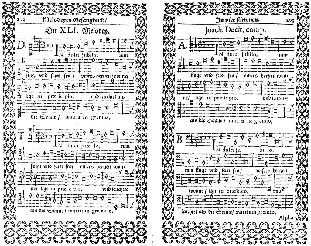 BALI JÁNOS Gesius 1601-es, imént említett négy- és ötszólamú énekeiben a melódiát a felső szólamba tette, miáltal a fiatalság, amely természeténél fogva vonzódik a zenéhez, továbbá az egész