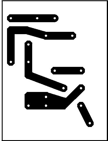 Az áramfigyelő ellenállás méretezése: R2 = 0,6 V/I t képlet alapján történik; I t -t amperben helyettesítsük be. Elkészítés, bemérés. Az áramkört 43 26 mm méretű, egyoldalas nyáklemezen készítjük el.