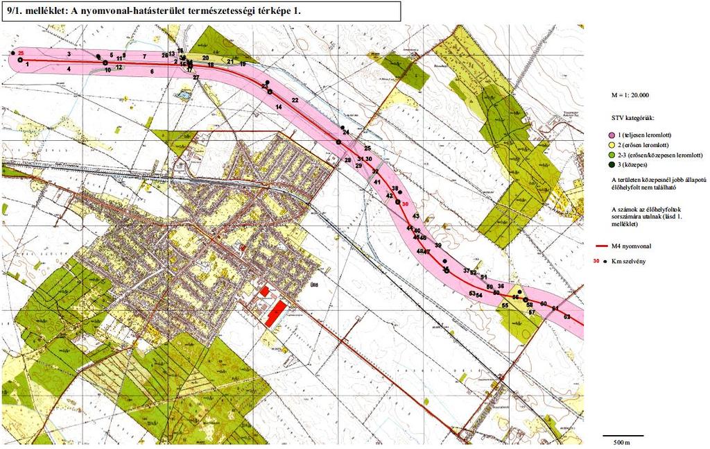 Az érintett mezőgazdasági termőföldek a 085/1-/13 hrsz., valamint a 084 és 081 hrsz. területek, valamennyi szántó művelési ágban van nyilvántartva. A 084 hrsz.