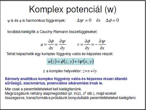 17) Vezesse le az áramfüggvény meghatározására alkalmas